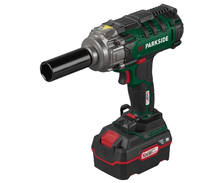 Parkside AKU Rázový utahovák na kola auta s baterií 4 Ah + nabiječka PASSK 20-Li C4